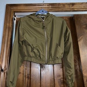 Forever 21 Green Crop Jacket